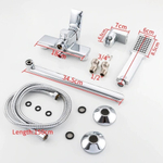 Смеситель для ванны, Frap, с картриджем, хром, F2246