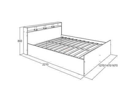 Ольга-17 Кровать 1200*2000