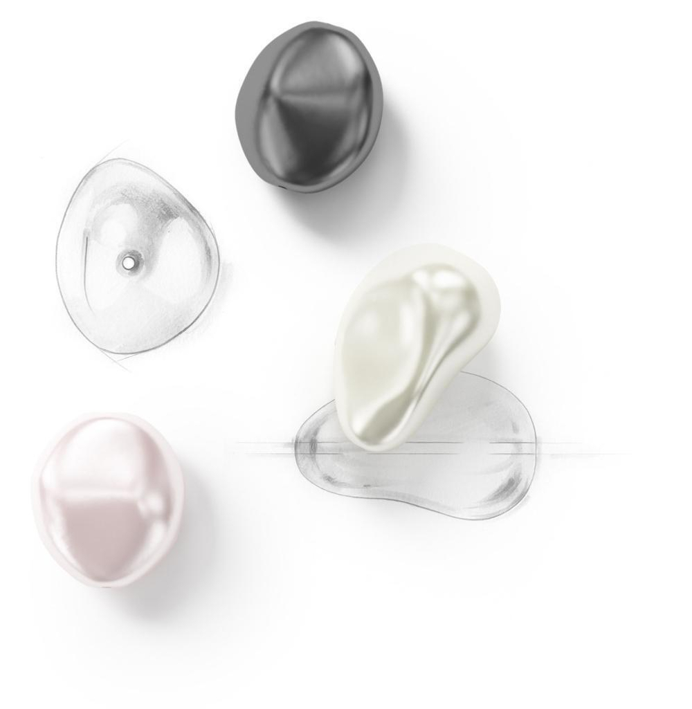 evoli 5843 Crystal White Pearl (Baroque DROP)