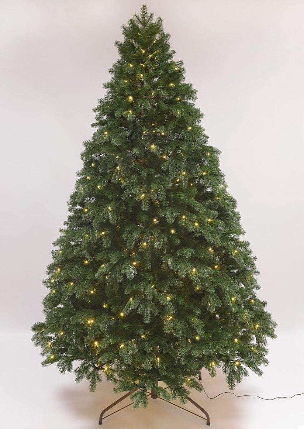 Елка с гирляндой встроенной «Королева леса» (Литая хвоя) 230 см / 2,3 м