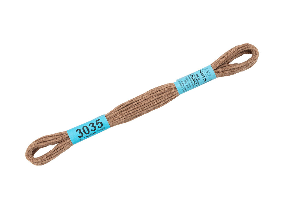 Мулине "Gamma", 100% хлопок, 8 м, №3035