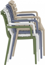 Кресло пластиковое Siesta Contract Paris, белый