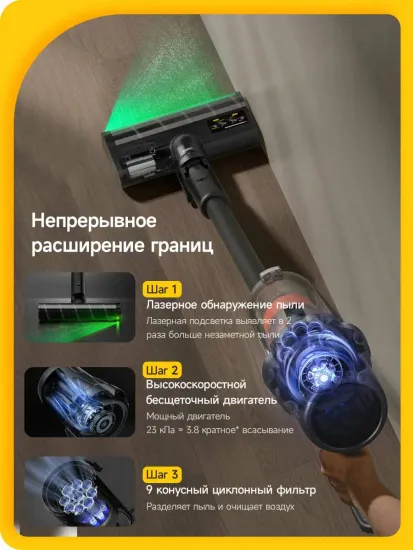 Вертикальный пылесос Deerma DEM-T30W