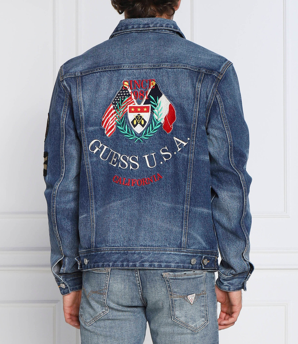 Джинсовая куртка DILLON GUESS - темно-синий(M2BXN1 D2IB0)