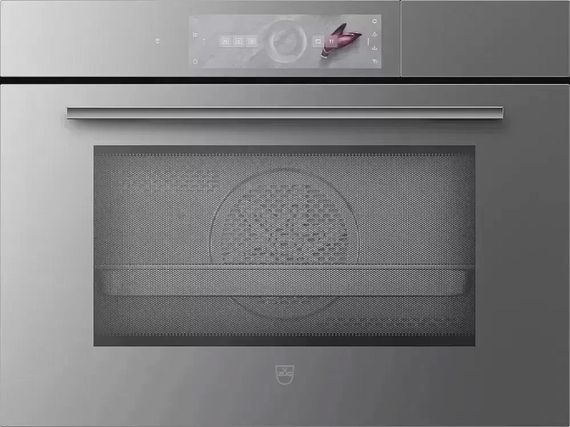 Паровой шкаф V-ZUG CombiSteamer V6000 45M PowerSteam AutoDoor платиновое стекло CSM6T-23047