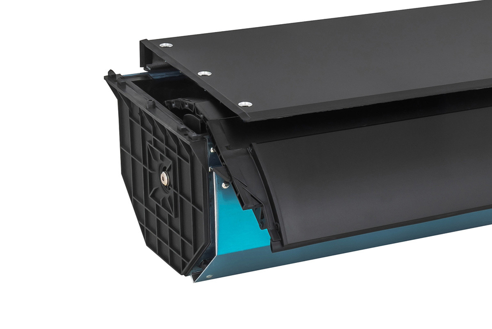 Крышка кузова для Sollers ST6, роллета раздвижная 1538х1606 мм, алюминиевая, черная РИФ