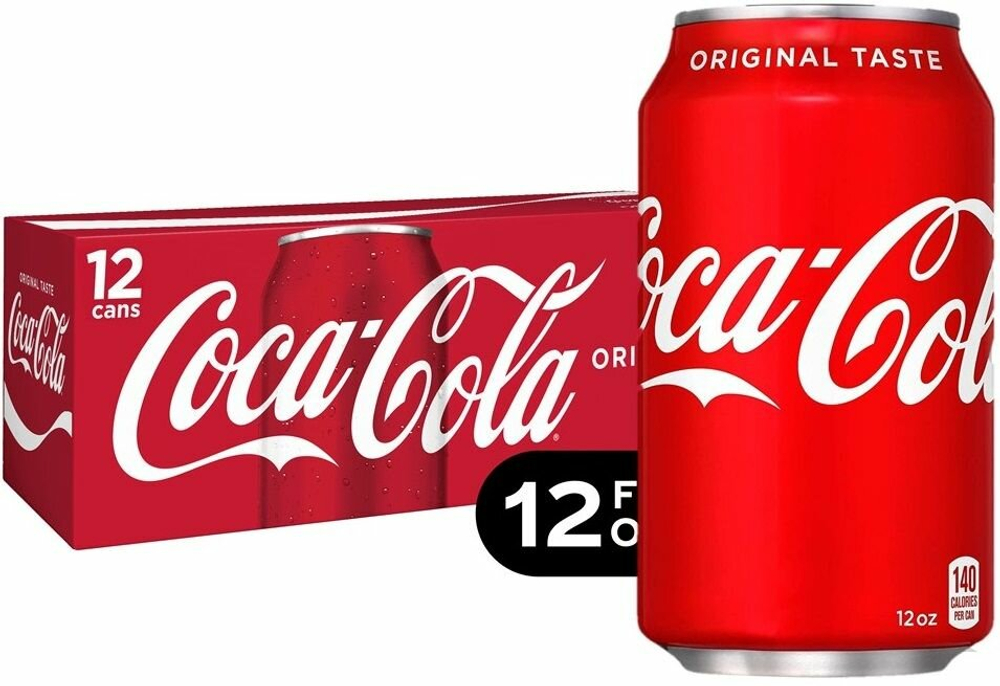 Напиток Coca Cola, б/а с/г, 355 мл, 12шт Америка  АТ