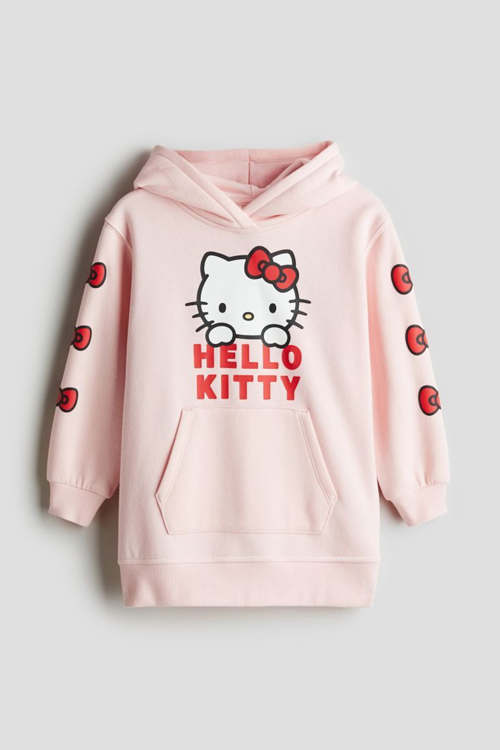 H&M Платье-толстовка с капюшоном, розовый