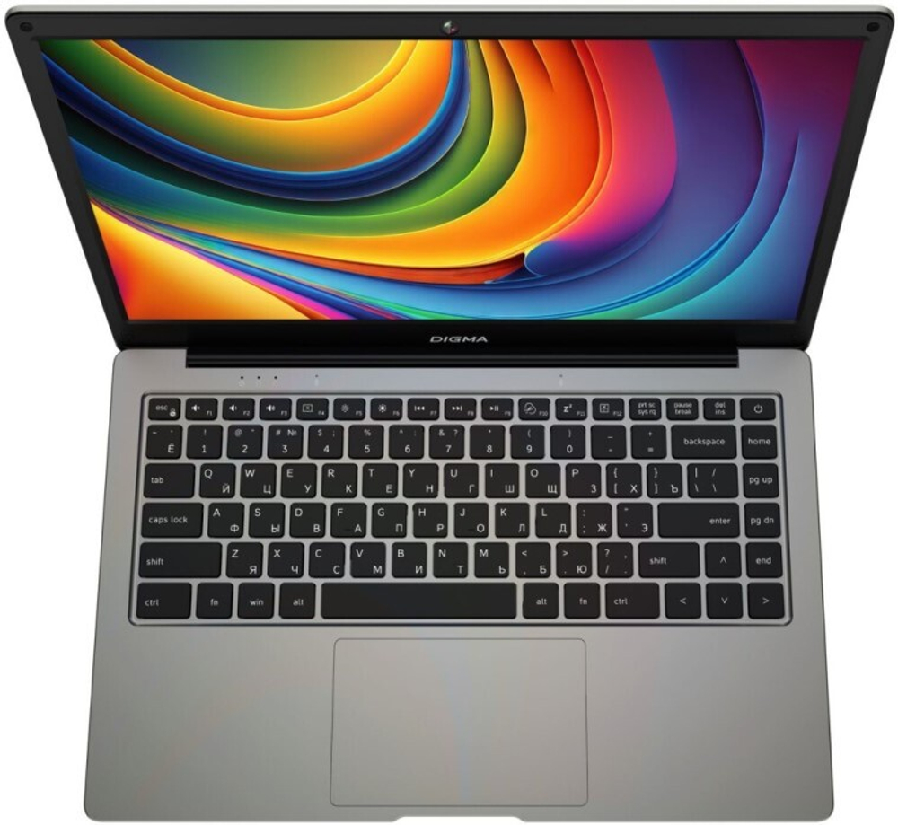 Ноутбук  Digma EVE C4800 14 ", Celeron, 8 Гб RAM, 256 Гб SSD, UHD Graphics 600, Серый