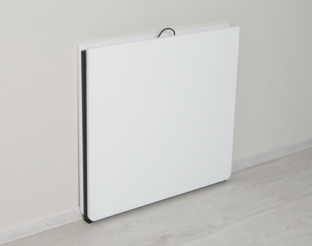 Колибри-16 (DaVita) Стол-книжка (белый шпон/черный)