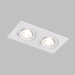 DK3022-WH Встраиваемый светильник, IP 20, 10 Вт, GU5.3, LED, белый, пластик