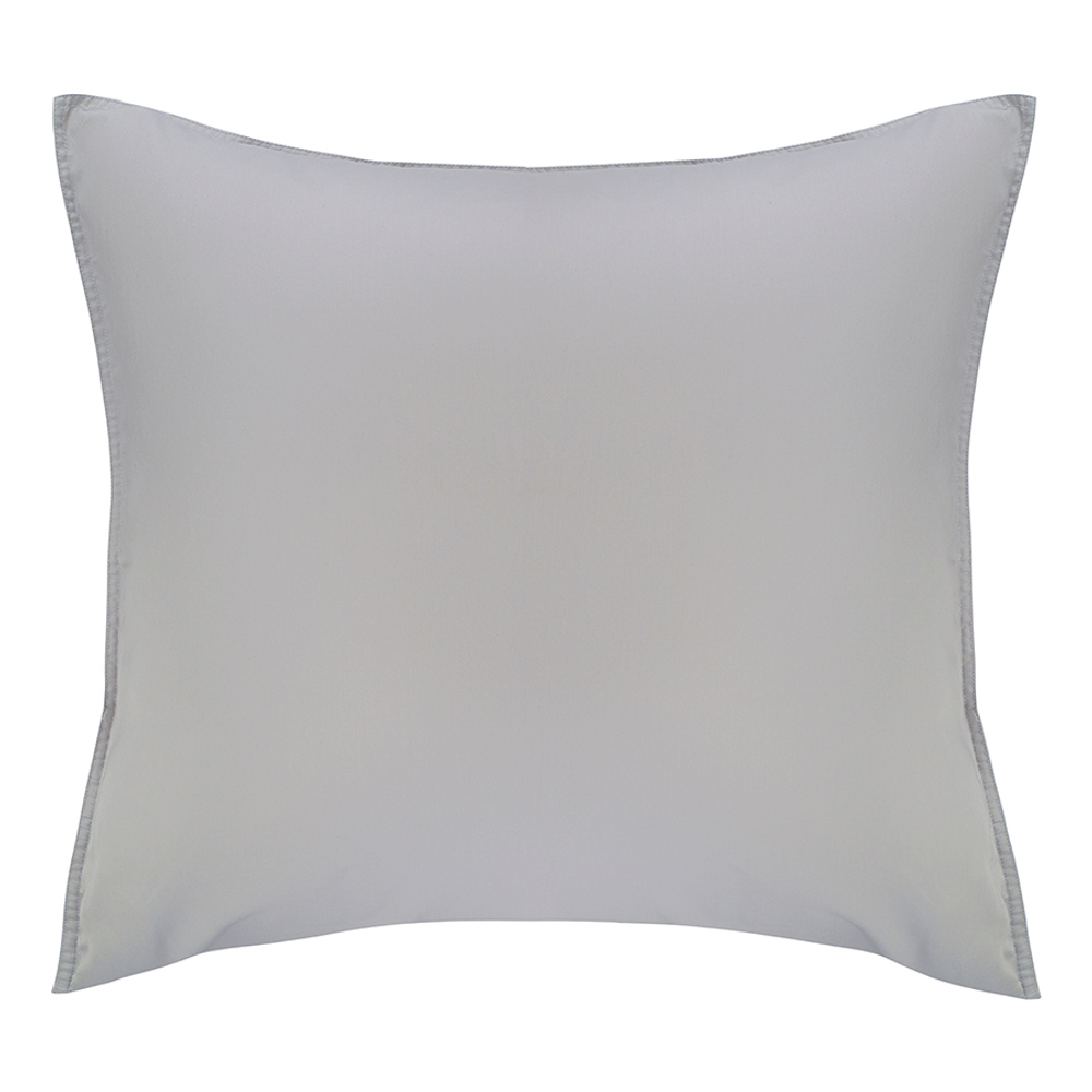 Набор наволочек из премиального сатина серого цвета из коллекции essential, 70х70 см