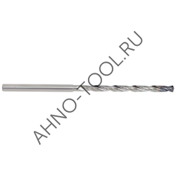 Сверло 3.1мм монолитное твердосплавное 12D с подводом СОЖ. SP-P801120310 VHM AHNO