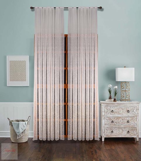 Микросетка с вышивкой Вензель-2 (золото)