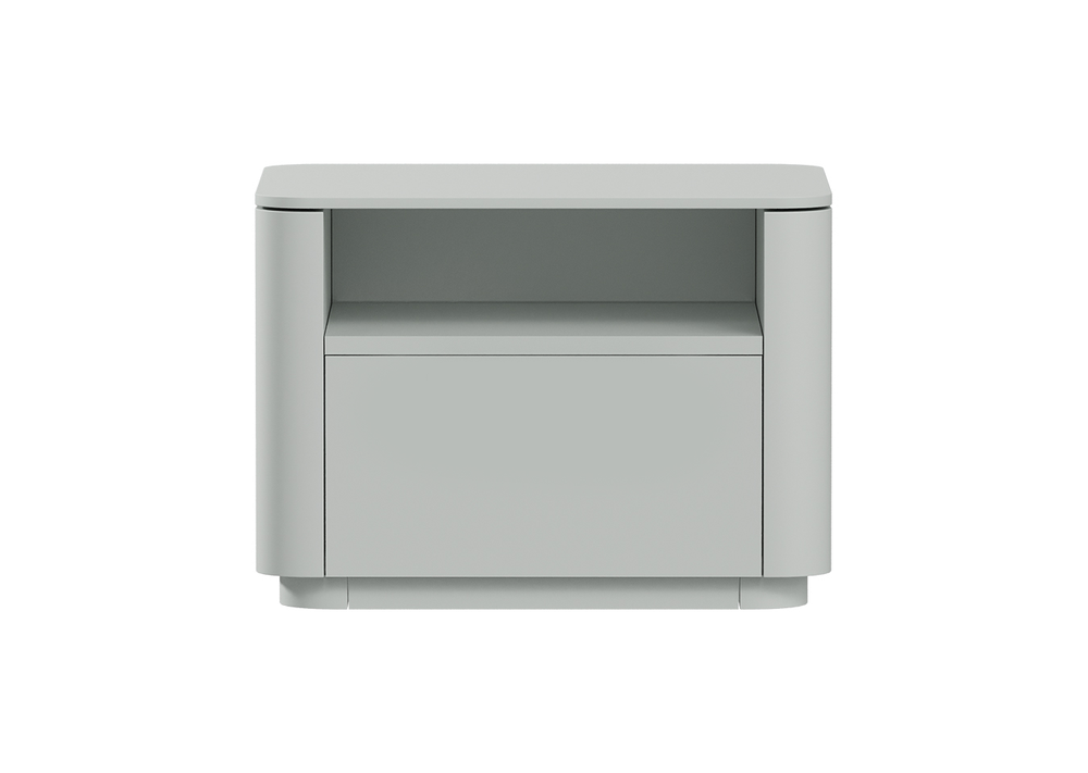 Тумба прикроватная Tammi 1 полка 1 ящик ширина 50 см (cветло-серый)