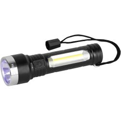 Светодиодный фонарь ЭРА UA-501 универсальный, аккумуляторный, COB+LED, 5 Вт, резина | Универсальные  фонари