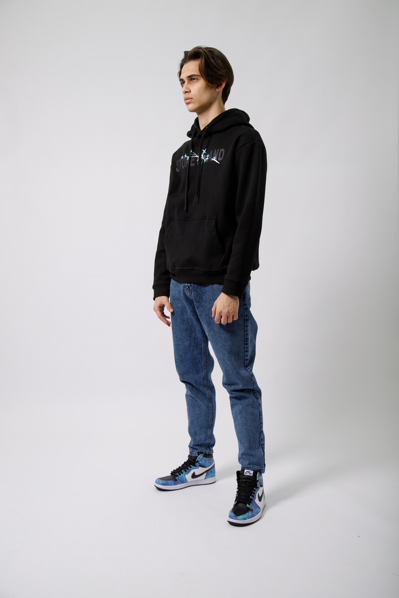 Худи STONE ISLAND (черн/начёс) ART:5649