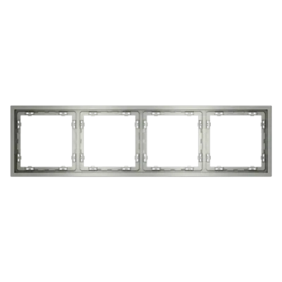 Рамка пластиковая VOLTUM S70 на 4 поста, (сталь)
