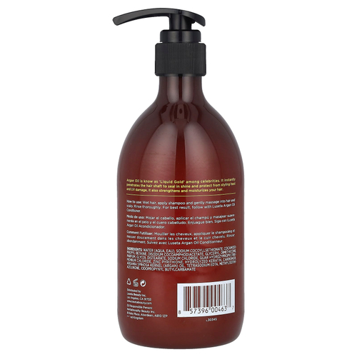 Luseta Beauty, Аргановое масло, шампунь для всех типов волос, 500 мл (16,9 жидк. унц.)