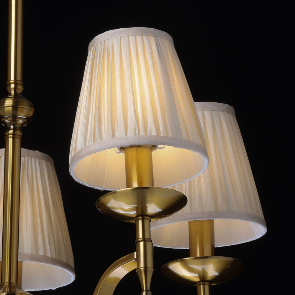Люстра подвесная MW-Light "Вирджиния", 5 ламп E14, 200Вт, бронзовая