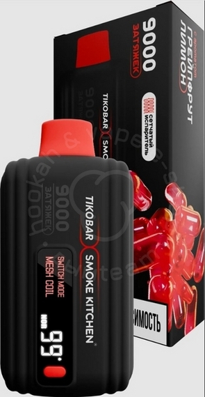 Одноразовая ЭСДН «Tikobar x Smoke Kitchen SOLO X 9000» с ароматом Грейпфрут Лимон