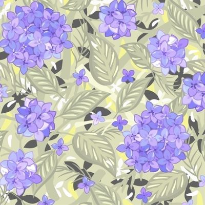 Голубая гортензия