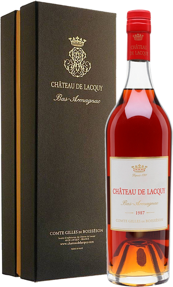 Chateau de Lacquy, Bas-Armagnac 1987 in gift box