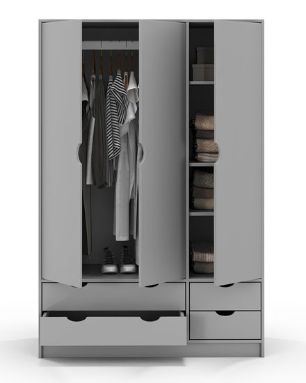 Шкаф ГРАНД-ЛАВОРО-6 /1200*1800*553/ левый анкор темный / аква