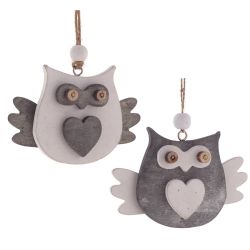 GAEM Украшение новогоднее "Сова", L11 W2 H9 см, 2в.