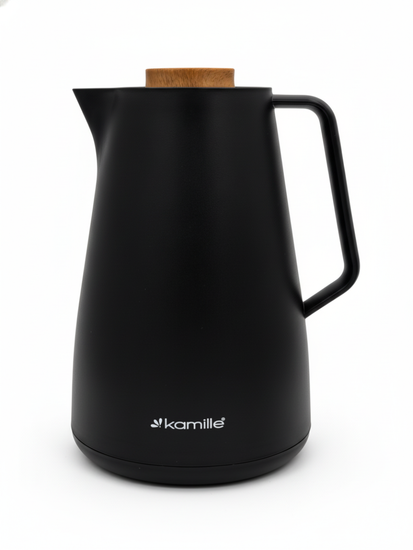 Термос-кувшин 1000 мл. со стеклянной колбой Kamille KM2010BL пластиковый корпус