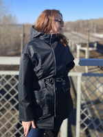 Куртка-ветровка Деми женская, цвет черный