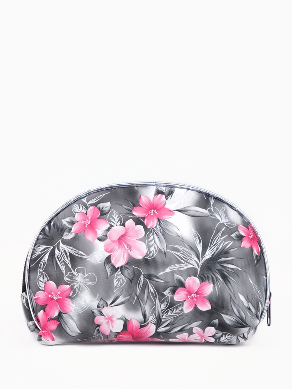 Набор женских косметичек 5 в 1 на молниях, с принтом, чёрный/серый