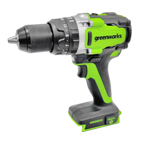 Дрель-шуруповерт 24V Greenworks GD24DD140, ударная, бесщеточная, 140Нм, без АКБ и ЗУ