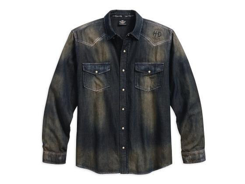Рубашка Distressed Over-dyed Harley-Davidson -30 %