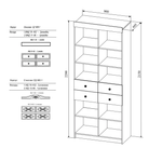 Стеллаж СД 900.1 KI-KI Белый