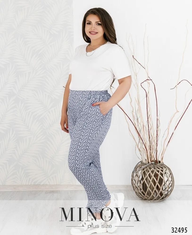 Брюки 1086Б-джинс Minova