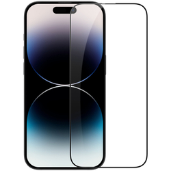 Закаленное стекло 6D на iPhone 14 Pro Max, тонкие черные рамками и олеофобное покрытие, G-Rhino