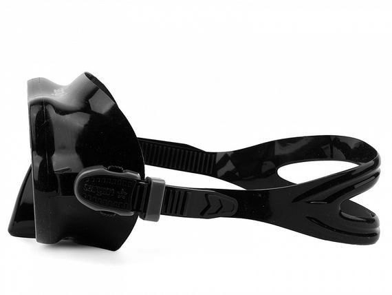 Набор маска+трубка в сумке Sargan Баттерфляй-М черный/черный