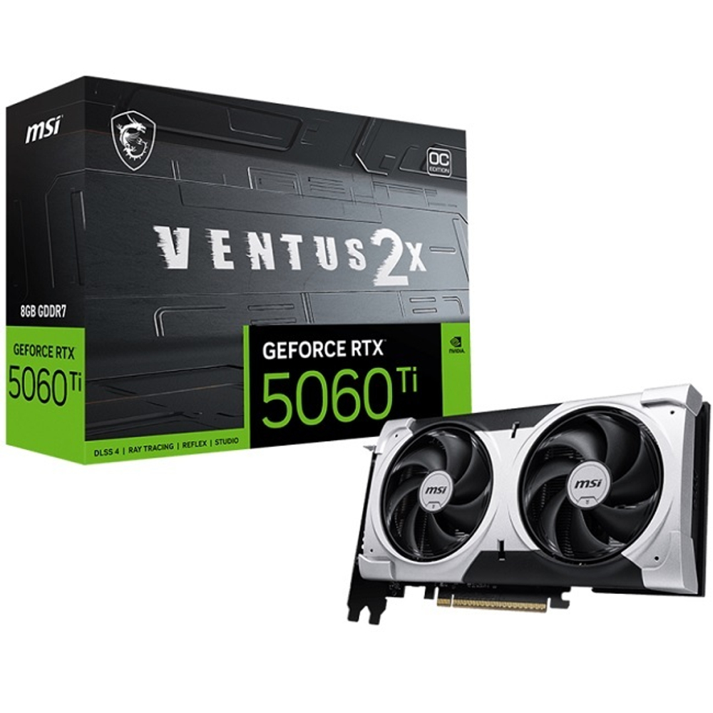 Видеокарта MSI GeForce RTX 5060 Ti VENTUS 2X OC PLUS 8GB (506T-8V2CP)