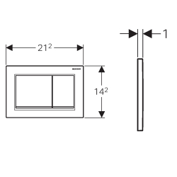 Смывная клавиша GEBERIT Omega30 115.080.KK.1