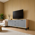 Тумба под ТВ ТВМ-6 дуб крафт золотой/серый графит (Микон)