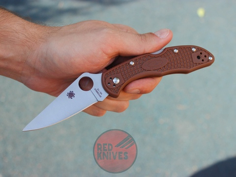 Реплика ножа Spyderco Delica BRN