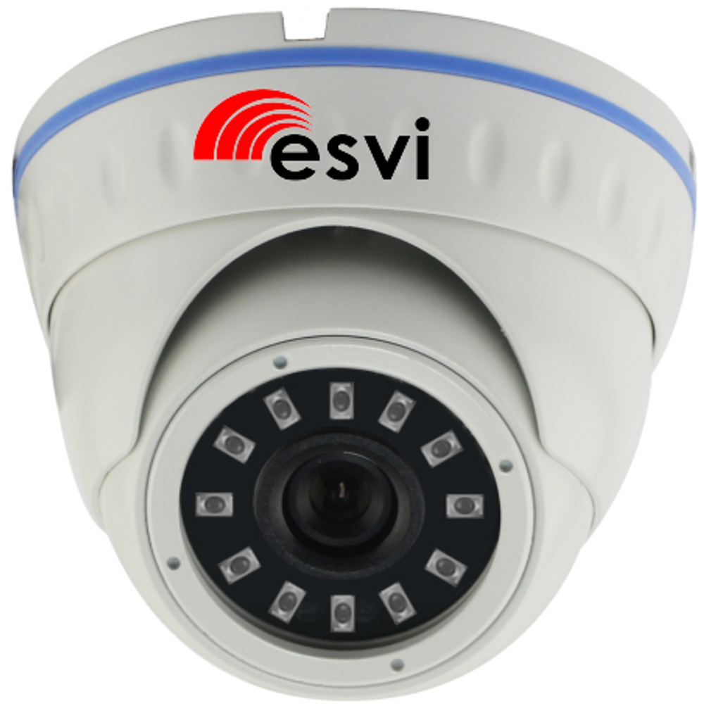 EVC-IP-DN5.0-SG-P/M (XM) купольная уличная IP видеокамера, 5.0Мп, f=2.8мм, POE, микрофон