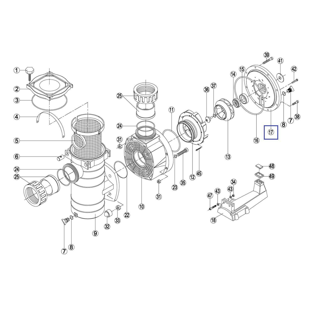 Фланец насоса KAN/KT Kripsol RBH0008.04R