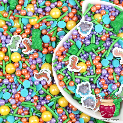 Посыпка МИКС "ДИНОЗАВРИКИ", 50 гр.