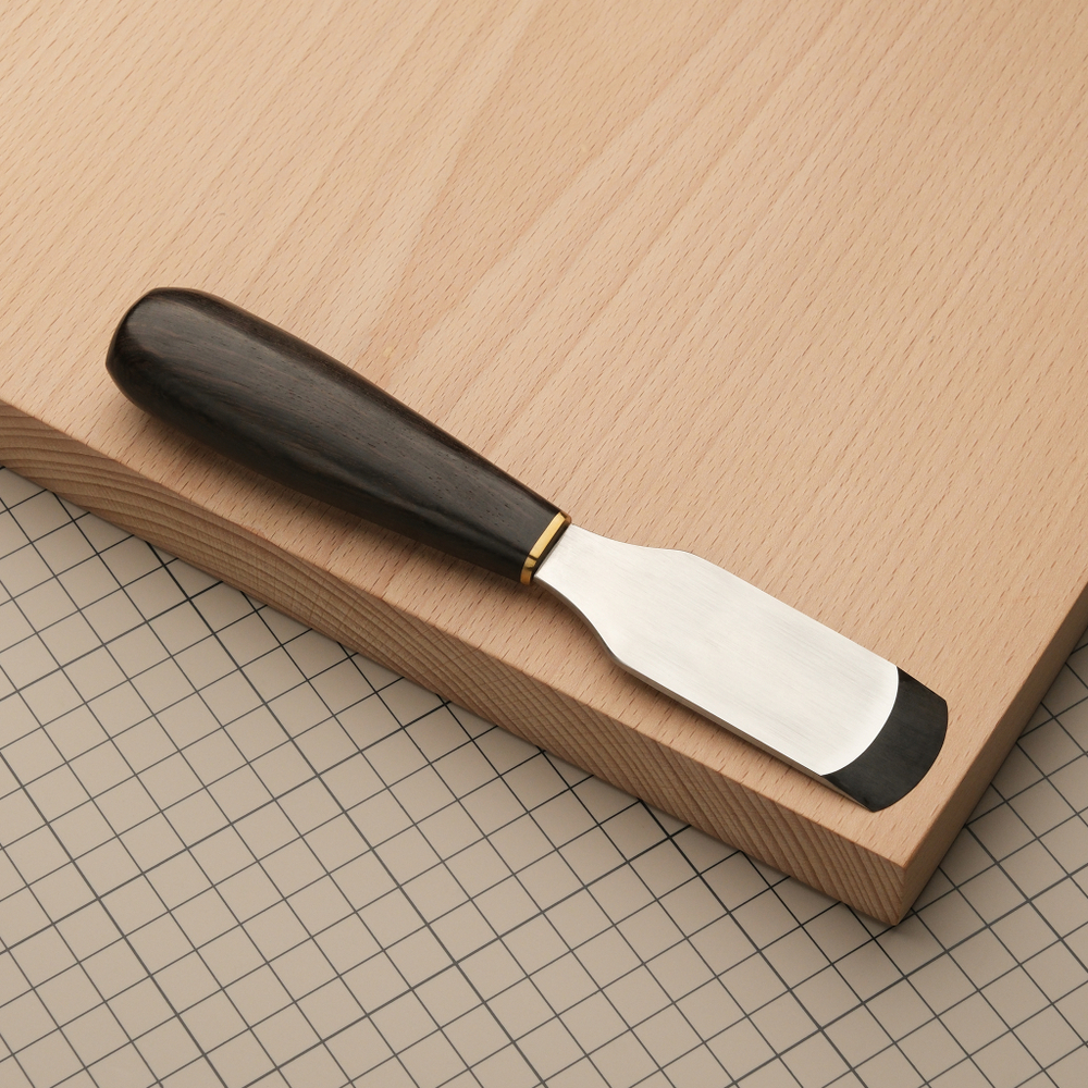 Нож прямой с закругленным лезвием для шерфовки и раскроя