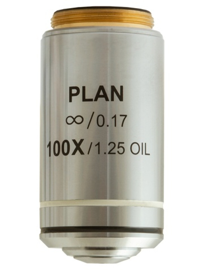 Объектив планахроматический Levenhuk MED 100x/беск