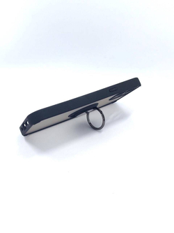 Чехол на iPhone 12 / айфон, противоударный, с кольцом, подставкой, прозрачный