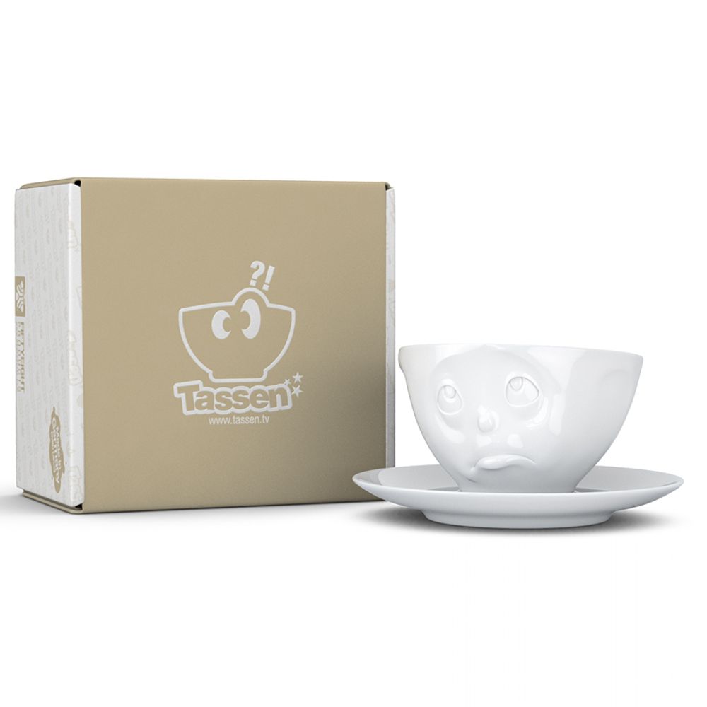 Чайная пара Oh please, 200 мл, белая