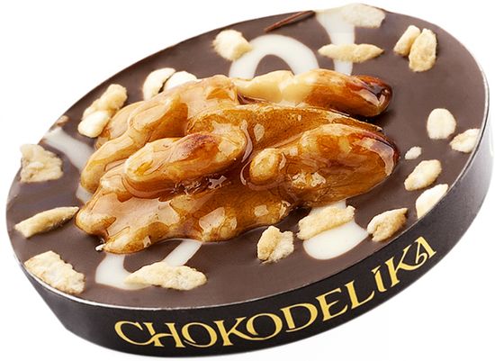Шоколад "Chokodelika" темный, с грецким орехом, 10 гр.